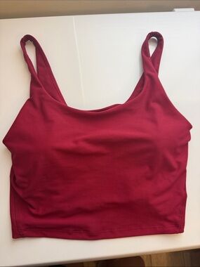 Old navy Simple Wine Red Crop Tank Top